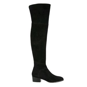 Joie Women's OTK Boots Reeve Black Suede 5.5
